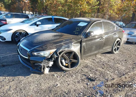 2014 Infiniti Q50 Sport from USA, damaged, VIN JN1BV7AP4EM670149